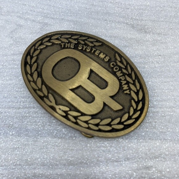 Vintage The Ohio Brass The Systems Company Belt Buckle, 3.5" DynaBuckle A - Picture 4 of 5